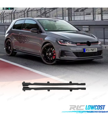 ESTENSIONI MINIGONNE VOLKSWAGEN VW GOLF 7 12-20 LOOK TCR NERO LUCIDO