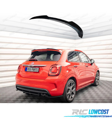 SPOILER ALETTONE FIAT 500X 14-18 NERO LUCIDO
