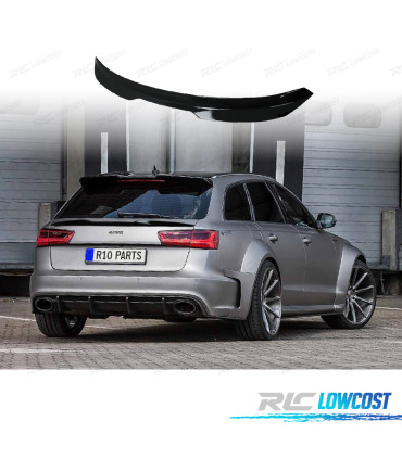 SPOILER ALETTONE AUDI A6 AVANT 11-18 NERO LUCIDO