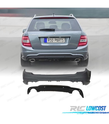PARAURTI POSTERIORE PER MERCEDES CLASSE C KOMBI W204 07-14 LOOK AMG
