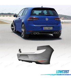 PARAURTI POSTERIORE PER VOLKSWAGEN VW GOLF 7 12-17 LOOK R20 PDC