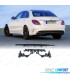 DIFFUSORE MERCEDES CLASSE C W205 AMG 15-21 LOOK C63 FINITURA CROMATA