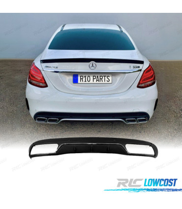 DIFFUSORE MERCEDES CLASSE C W205 15-21 LOOK C63 FINITURA CROMATA