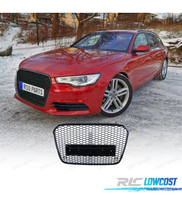 GRIGLIA AUDI A6 C7 4G 10-14 PDC LOOK RS NERO LUCIDO