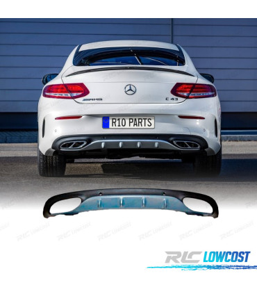 DIFFUSORE MERCEDES CLASSE C W205 COUPE AMG 14-18 LOOK C63