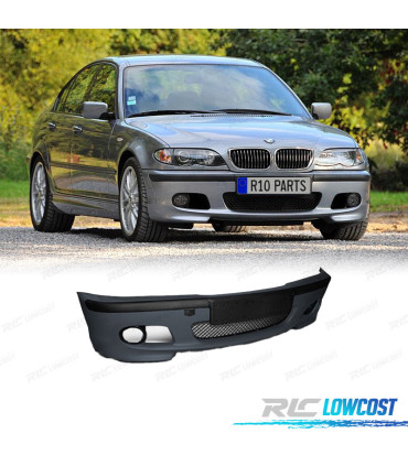 PARAURTI ANTERIORE BMW E46 99-05 LOOK M + FENDINEBBIA GIALLI