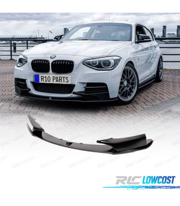 SPOILER LIP ANTERIORE BMW F20 F21 11-15 LOOK M PERFORMANCE NERO LUCIDO