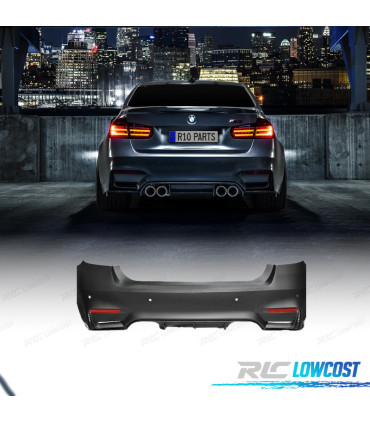 PARAURTI POSTERIORE BMW F30 LOOK M3 11-18 + KIT SCARICO