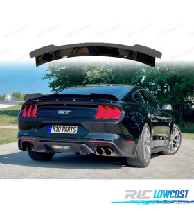 SPOILER ALETTONE PER FORD MUSTANG 15-20 LOOK GT350R NERO LUCIDO