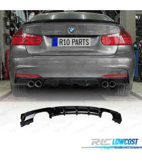 DIFFUSORE BMW F30 F31 11-18 LOOK M PERFORMANCE NERO LUCIDO
