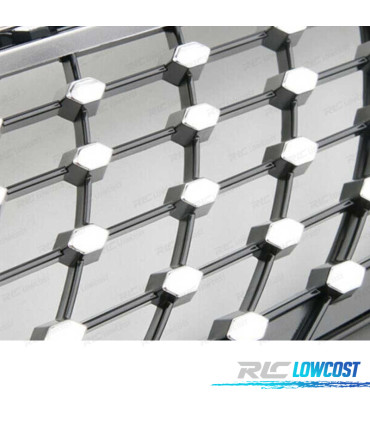 GRIGLIA PER MERCEDES CLASSE CLA W117 13-16 LOOK DIAMANTE NERO