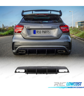 DIFFUSORE MERCEDES CLASSE A W176 AMG 12-18 LOOK A45 IN CARBONIO