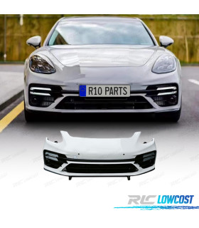 PARAURTI ANTERIORE PORSCHE PANAMERA 971 17-23 LOOK TURBO + LUCI DIURNE LED