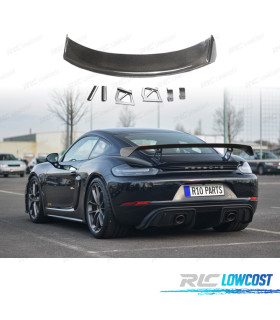 SPOILER ALLETONE PORSCHE CAYMAN 17-23 LOOK GT4 CARBONIO