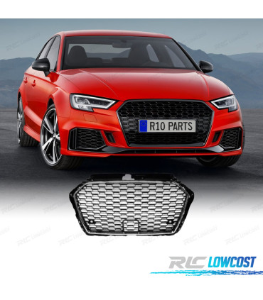 GRIGLIA AUDI A3 8V 16-19 LOOK RS3 NERO CROMATO