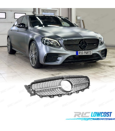 GRIGLIA MERCEDES CLASSE E W213 AMG 17-20 LOOK TELECAMERA DIAMOND SILVER