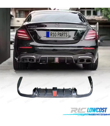 DIFFUSORE MERCEDES CLASSE E W213 AMG 16-19 LOOK BRS CARBONIO