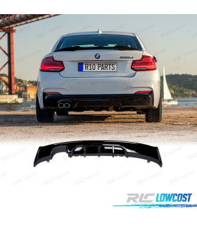 DIFFUSORE BMW F22 13-15 LOOK M PERFORMANCE NERO LUCIDO