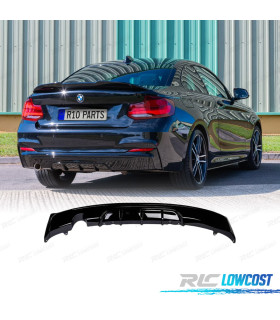 DIFFUSORE BMW F22 13-15 LOOK M PERFORMANCE NERO LUCIDO