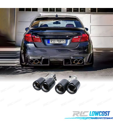 TERMINALI SCARICO BMW LOOK M PERFORMANCE CROMO CARBONIO