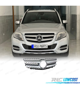 GRIGLIA MERCEDES GLK X204 08-12 LOOK AMG NERO ARGENTO