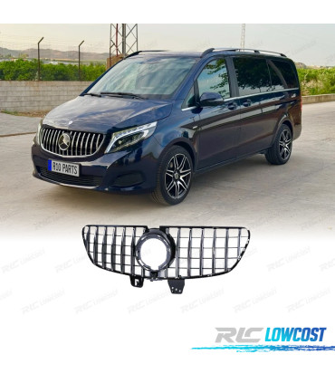 GRIGLIA MERCEDES CLASSE V W447 19- NERO CROMATO LOOK AMG