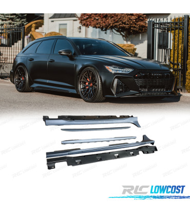 PEDANE LATERALI AUDI A6 12-18 LOOK RS6