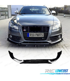 SPOILER LABBRO ANTERIORE PER AUDI A4 B8 07-12 SEDAN AVANT IN ABS