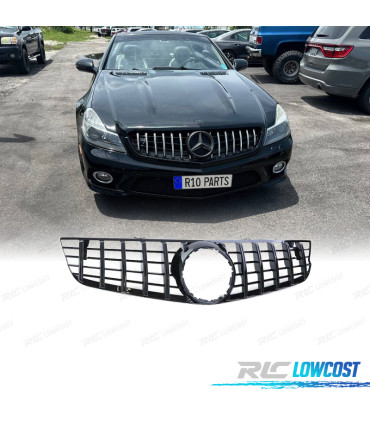 GRIGLIA PER MERCEDES SL R230 08-12 NERO LUCIDO