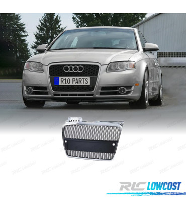 GRIGLIA AUDI A4 B7 04-09 LOOK RS CROMO NERO