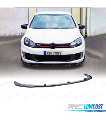 SPOILER LIP VOLKSWAGEN VW GOLF 6 GTI 09-13 NERO LUCIDO