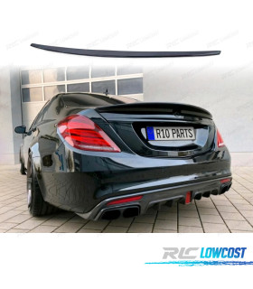SPOILER ALETTA PER MERCEDES CLASSE S W222 13- LOOK AMG NERO LUCIDO