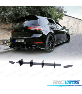 DIFFUSORE VOLKSWAGEN VW GOLF 7 GTI 3P 5P 12-20 NERO LUCIDO