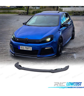 SPOILER LIP VOLKSWAGEN VW GOLF 6 09-12 LOOK R20 NERO LUCIDO