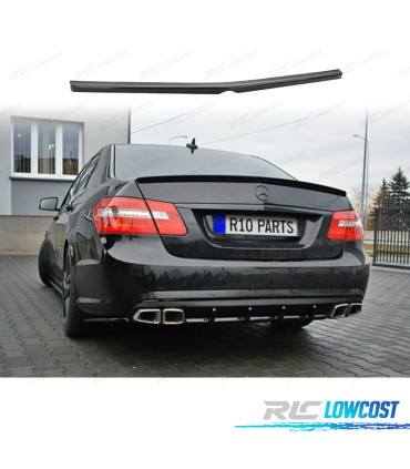 SPOILER ALETTE PER MERCEDES CLASSE E W212 SEDAN 09-16 LOOK AMG NERO LUCIDO