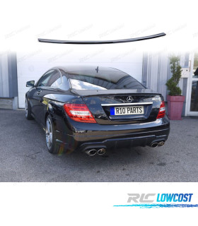 SPOILER ALETTE PER MERCEDES CLASSE C C204 COUPE 11-14 ASPECTO AMG NERO LUCIDO