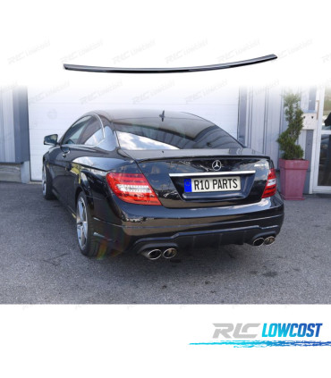 SPOILER ALETTE PER MERCEDES CLASSE C C204 COUPE 11-14 ASPECTO AMG NERO LUCIDO