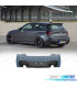 PARAURTI POSTERIORE PER BMW F20 F21 11-15 LOOK M PERFORMANCE PDC DOPPIA USCITA