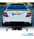 DIFFUSORE MERCEDES W204 07-14 LOOK C63 AMG NERO LUCIDO