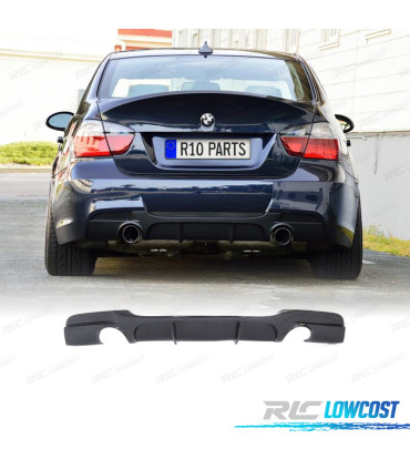 DIFFUSORE BMW E90 E91 04-12 LOOK M NERO LUCIDO