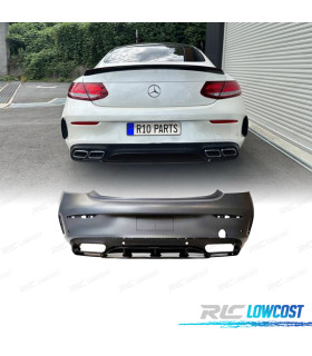 PARAURTI POSTERIORE MERCEDES CLASSE C W205 2P 14-20 LOOK AMG C63