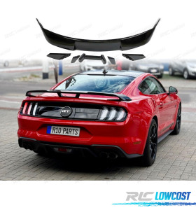 SPOILER ALETTONE FORD MUSTANG 15-19 LOOK GT500 NERO LUCIDO