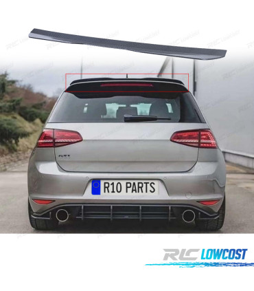 SPOILER ALARE VOLKSWAGEN VW GOLF 6 7 GTI GTD R 09-20 IN CARBONIO