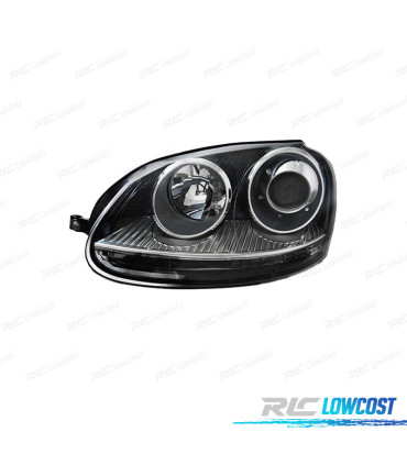 FANALE XENON SINISTRO VOLKSWAGEN VW GOLF 5 GTI FONDO NERO