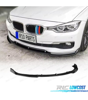 SPOILER LABBRO ANTERIORE PER BMW F30 F31 11-18 SEDAN TOURING NERO LUCIDO