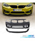 PARAURTI ANTERIORE BMW F32 F33 F36 13-18 LOOK M4 SRA GRIGLIE NEBBIA + SPOILER LIP