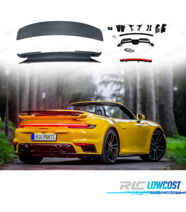 SPOILER ALETTONE CON AERODINAMICA ATTIVA PORSCHE 911 CARRERA 992 19-23 CABRIO