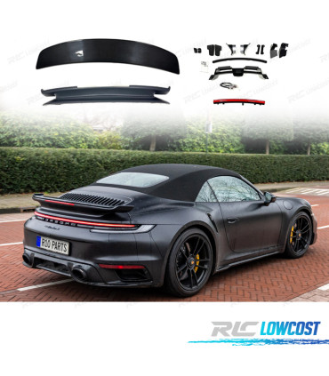 SPOILER ALETTONE CON AERODINAMICA ATTIVA PORSCHE 911 CARRERA 992 19-23 IN FIBRA DI CARBONIO