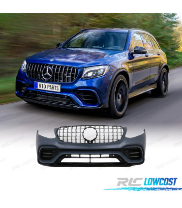 PARAURTI ANTERIORE MERCEDES GLC SUV X253 15-19 LOOK AMG PDC