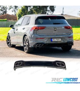 DIFFUSORE VOLKSWAGEN VW GOLF 8 21-23 LOOK R LINE DOPPIA USCITA